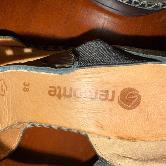 Remonte Womens Metallic Gray Leather Slip-on Shoes size 38 - Picture 6 of 6